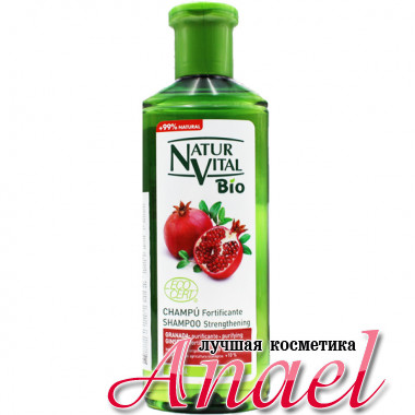 Natur Vital Укрепляющий шампунь с гранатом и женьшенем Bio Shampoo Strengthening Pomegranate Ginseng (300 мл)
