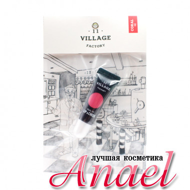 Village 11 Factory Тинт для губ и румяна тон Коралл Real Fit Lip & Cheek Coral (12 гр)