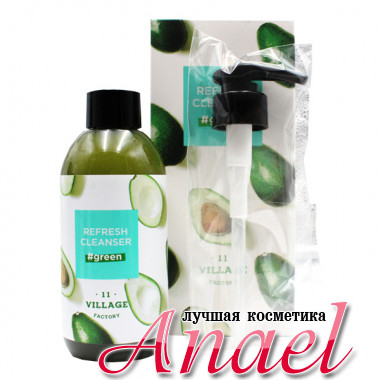 Village 11 Factory Освежающая пенка-скраб «Зелёная» Factory Refresh Cleanser Green (185 гр)