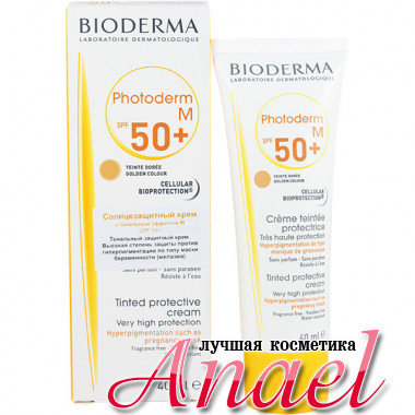 Bioderma Солнцезащитный крем Фотодерм M с тоном и SPF50+ Photoderm M (40 мл) 