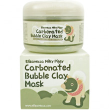 Elizavecca Очищающая глиняно-пузырьковая маска для проблемной кожи Milky Piggy Carbonated Bubble Clay Mask (100 мл) 