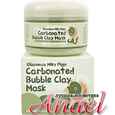 Elizavecca Очищающая глиняно-пузырьковая маска для проблемной кожи Milky Piggy Carbonated Bubble Clay Mask (100 мл) 