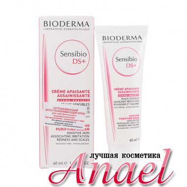 Bioderma Успокаивающий крем Сенсибио ДС+ для чувствительной кожи Sensibio DS+ Soothing Purifying Cream (40 мл)
