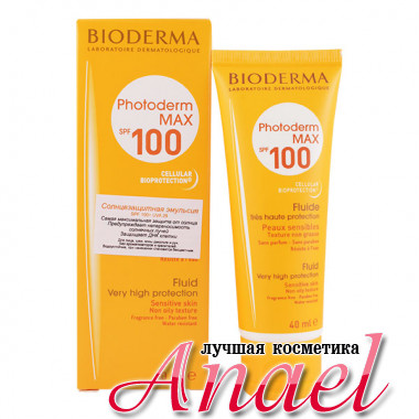 Bioderma Солнцезащитный флюид с тоном Фотодерм с максимальным уровнем защиты SPF100 Photoderm Max Tinded Fluid  (40 мл)