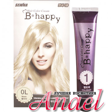 Sewha Интенсивная крем-краска для волос с эффектом ламинирования Тон 0L (отбеливающий) B-Happy Hair Color Cream 0L (40 гр)