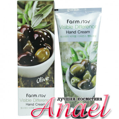 Farm Stay Питательный крем для рук «Видимая разница» с экстрактом оливы Visible Difference Hand Cream Olive (100 мл)