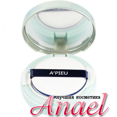 A'Pieu Полуматовый тональный кушон Air-Fit Cushion PPOSONG SPF50+ PA+++ Тон 13 Молочный беж (13,5 гр)