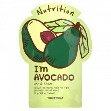 Tonymoly Тканевая маска с Авокадо I'm Avocado (1*24 гр)