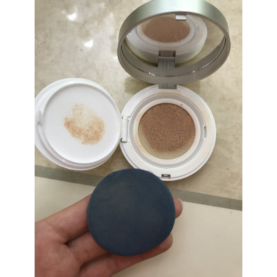 The Saem Охлаждающий BB-кушон Тон 01 Прозрачный беж Eco Soul Power Proof Cooling BB Cushion SPF50+/PA+++ (13 гр)