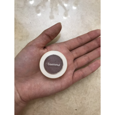 The Saem Одноцветные тени с блеском Тон PP01 Светло-лиловый Saemmul Single Shimmer Shadow (2 гр)