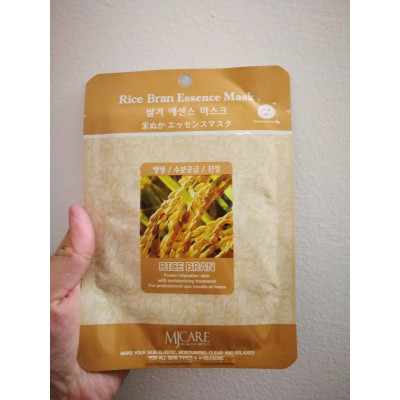 Mijin Тканевая маска с экстрактом рисовых отрубей MJ Care Rice Bran Essence Mask (1 шт х 23 гр) Mijin Тканевая маска с экстрактом рисовых отрубей MJ Care Rice Bran Essence Mask (1 шт х 23 гр)